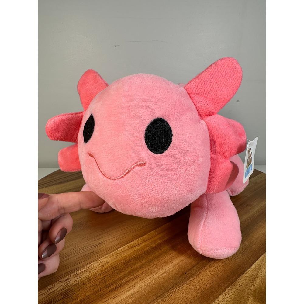 NWT! Goffa Axolotl Plush Stuffed Animal Pink Smiling Face Soft Kids Toy‎